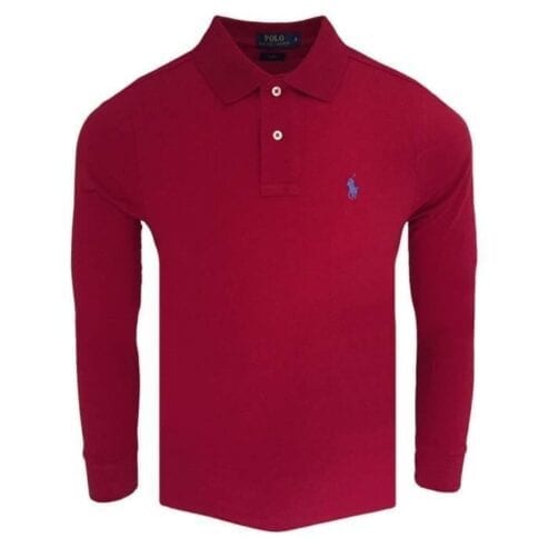 polo-ralph-lauren-manches-longues-polo-rl99-rouge