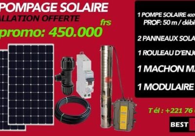 kit de pompage solaire