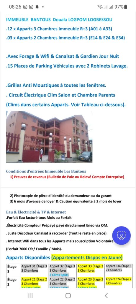 Page1-Donnees-Immeuble-Bantous-Logbesou-Dla
